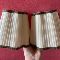 2 piccoli paralumi boudoir shabby chic