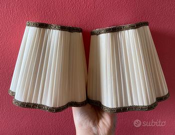 2 piccoli paralumi boudoir shabby chic