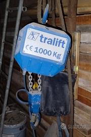 Paranco elettrico Tractel 380v talift 1000kg