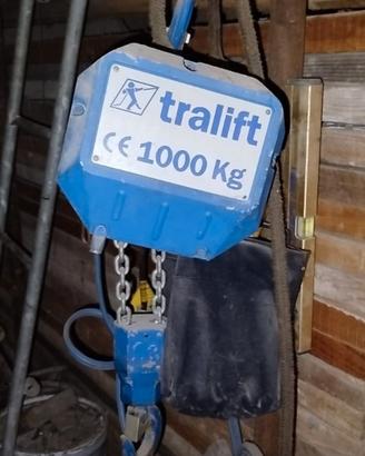 Paranco elettrico Tractel 380v talift 1000kg