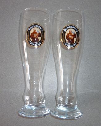 Coppia bicchieri da birra Franziskaner