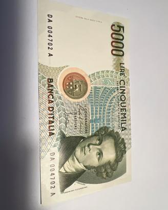 5.000 Lire Vincenzo Bellini (1985) Quasi SPL