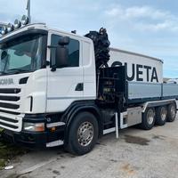Autocarro Scania G400 4 assi gru e ribaltabile