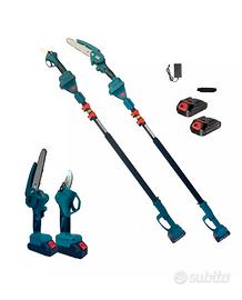 asta allungabile con cesoia ed elettrosega 