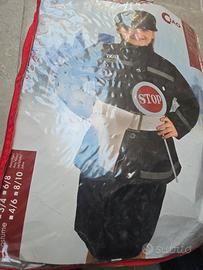 vestito di polizia vigile bimba