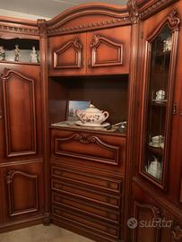 Parete attrezzata soggiorno classica