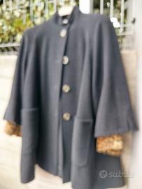 Cappotto donna blu scuro