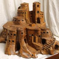 Scultura castello realizzata a mano