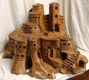 Scultura castello realizzata a mano