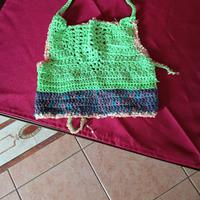 top in cotone lavorazione ad uncinetto 