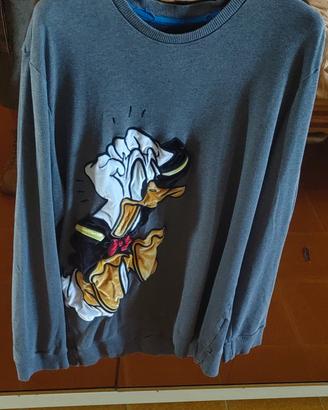 Felpa Disney Donald duck, Tg XL uomo 