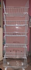 Scaffale multifunzionale carrello portaoggetti