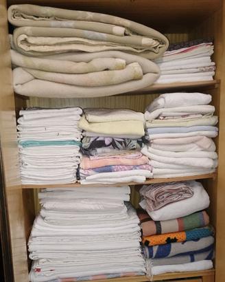 Lenzuoli, coperte e asciugamani