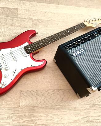 Chitarra elettrica Eko s-300 + amplificatore Eko