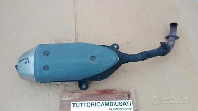 Marmitta piaggio hexagon 125 180 gtx 4t