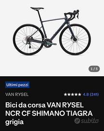 Van Rysel NCR CF Shimano Tiagra - M - Grigia