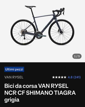 Van Rysel NCR CF Shimano Tiagra - M - Grigia