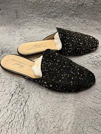 Anniel sabot glitter nero oro