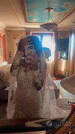 Abito da sposa elegante in pizzo – stile sirena