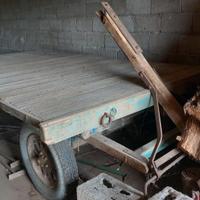 Rimorchio in legno 4 ruote