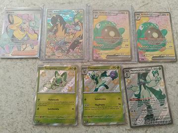 lotto da 7 carte Pokémon 
