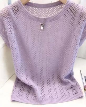 T-shirt donna viola