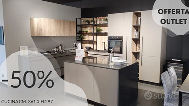 CUCINA ANGOLARE CON ELETTR. IN SCONTO -50%