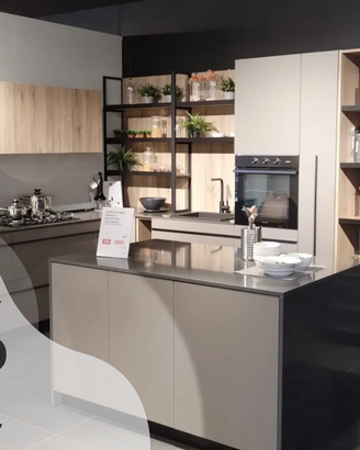 CUCINA ANGOLARE CON ELETTR. IN SCONTO -50%