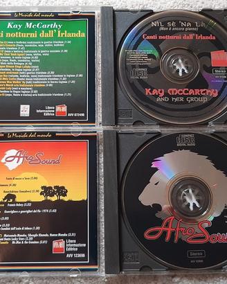 Lotto 2 CD compilation “le musiche dal mondo”