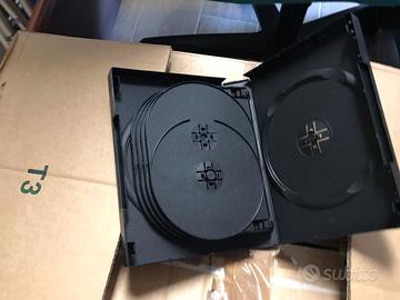 100 BOX DOPPIO CUSTODIA COPERTINA PER DVD E CD