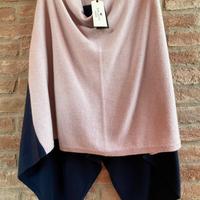 Poncho  Liu Jo (blu navy e rosa cipria), NUOVO