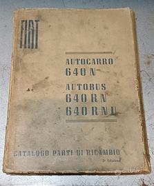 FIAT 640N catalogo e tavole ricambi
