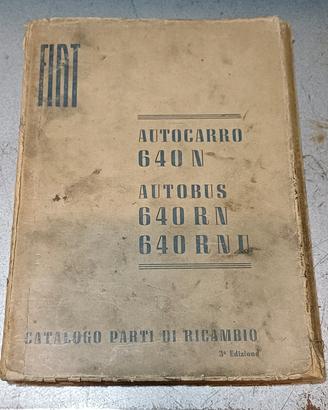 FIAT 640N catalogo e tavole ricambi