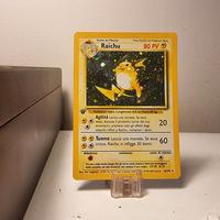 Carta Pokemon Raichu 1 ed prima edizione set Base 