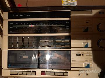 ITT Schaub-Lorenz giradischi radio cassette rack