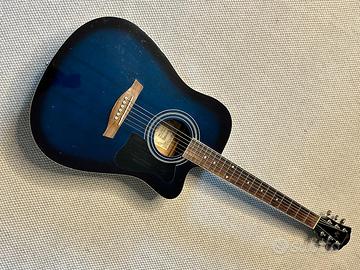 IBANEZ Elettroacustica Transparent Blue Sunburst
