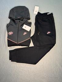 Tuta Nike Tech Fleece x Stüssy Nera Rosa Nuova Tag