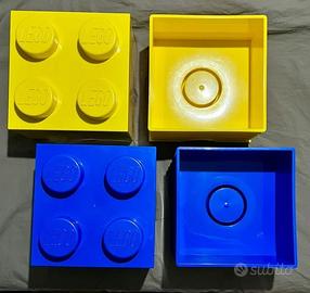 Contenitori LEGO Blu e Giallo