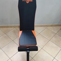 Panca regolabile + Manubri con 16 dischi 