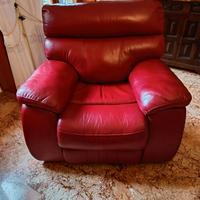 Poltrona in vera pelle