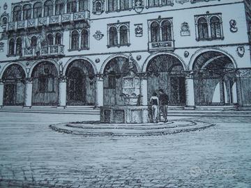 GIUSEPPE BROMBIN incisore acquaforte Belluno