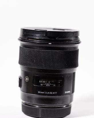 Obiettivo Sigma Art Canon 24mm f1.4
