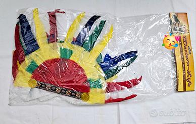 copricapo indiano carnevale 