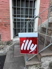 insegna luminosa al neon Illy caffè vintage 