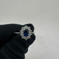 Anello Giorgio Visconti in oro, zaffiro e diamanti