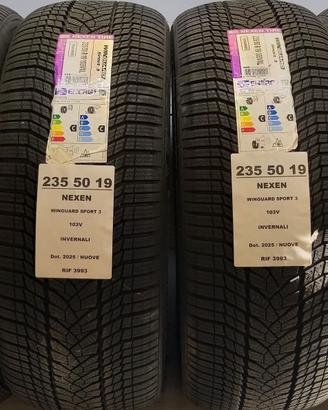 4 GOMME 235 50 19 NEXEN NUOVE 2025 INV RIF3993