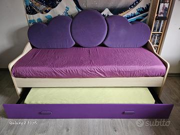 letto singolo con doppio letto 