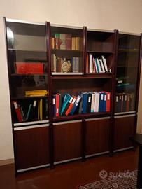 Libreria in mogano e cristallo – Anni ’60