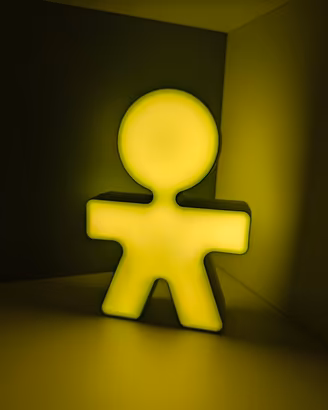 alessi girotondo lampada led verde nuova