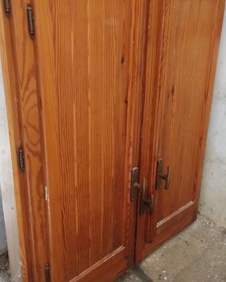 Persiana finestra legno con ante,telaioH 136 x 115